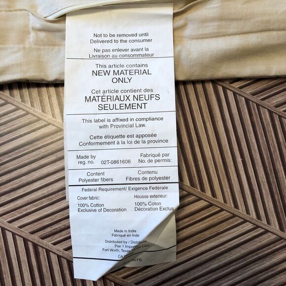 Pier 1 Imports Decorative Pillowcase Mulit-Colored Floral Print Tropical Beachy - Picture 7 of 7